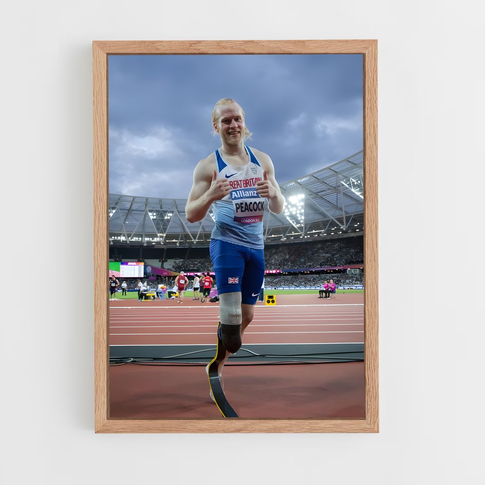 Poster Jonnie de peacock – affiche Jeux Olympiques (vue 4)